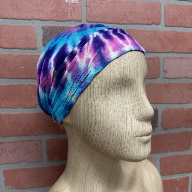 Headband - Cotton Knit Assorted - Cinched Tie Dye Band-hotRAGS.com