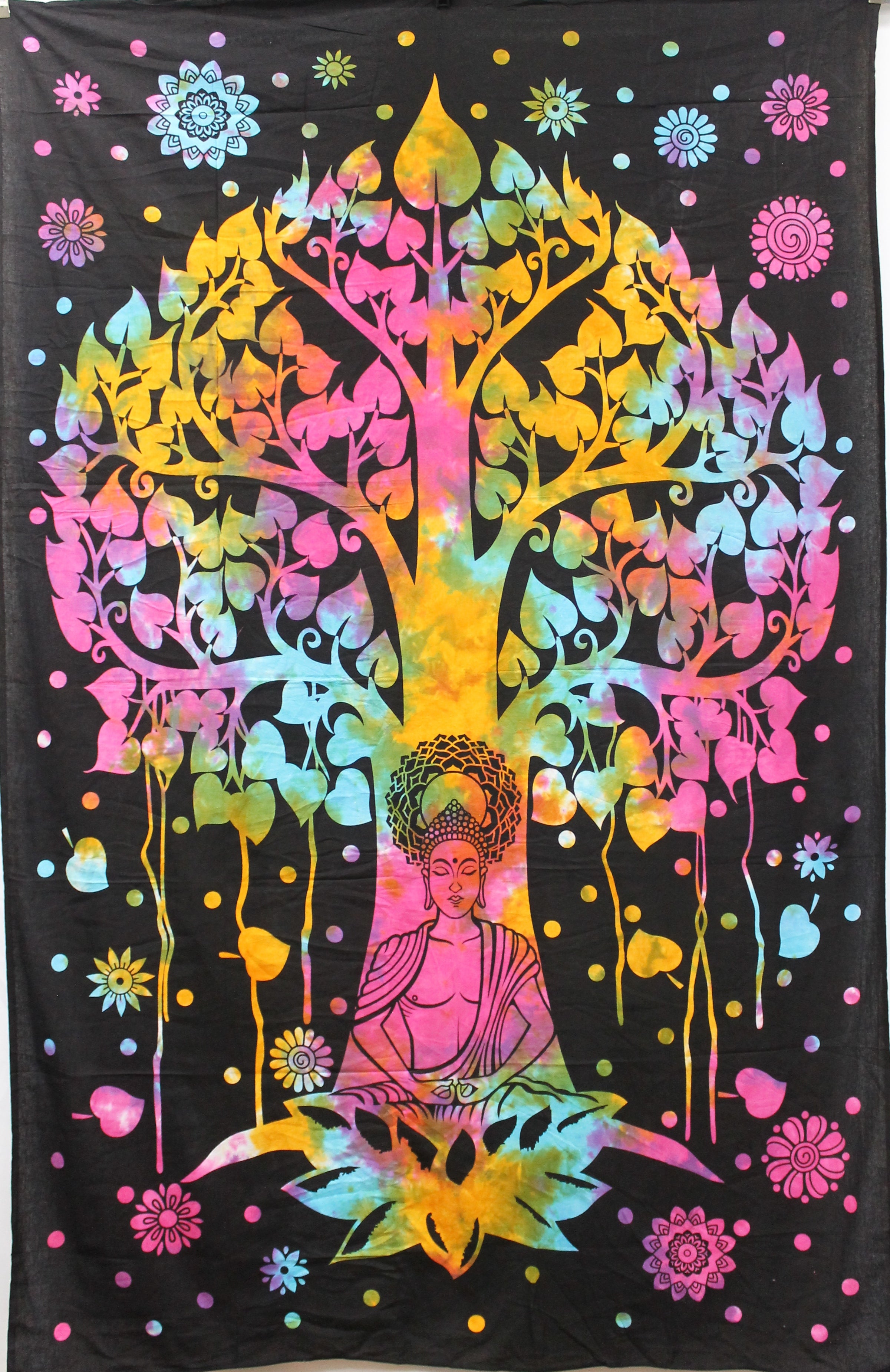 Tapestry - Multi Tree Buddha-hotRAGS.com