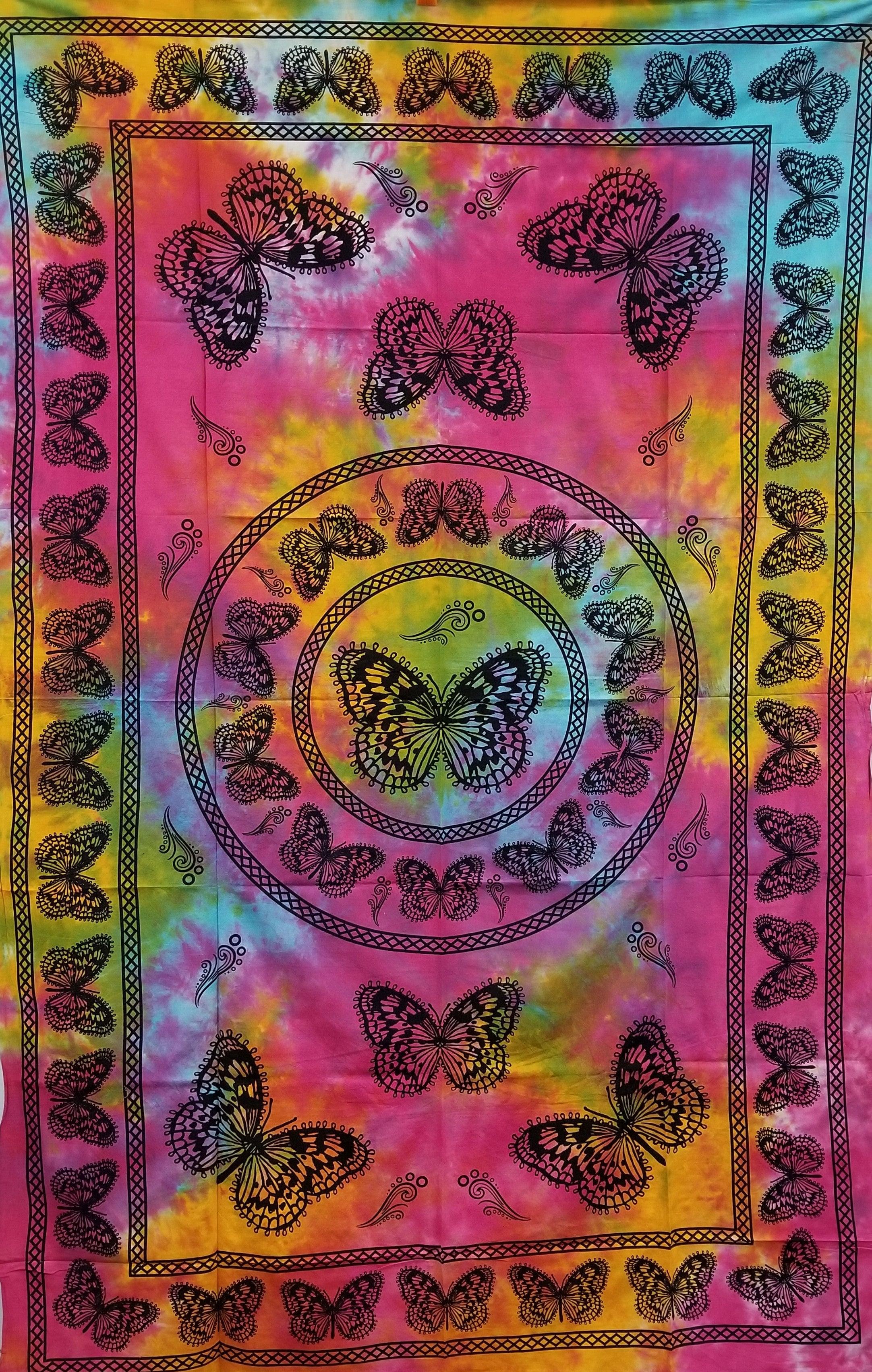 Tapestry - Butterfly - Tie Dye-hotRAGS.com