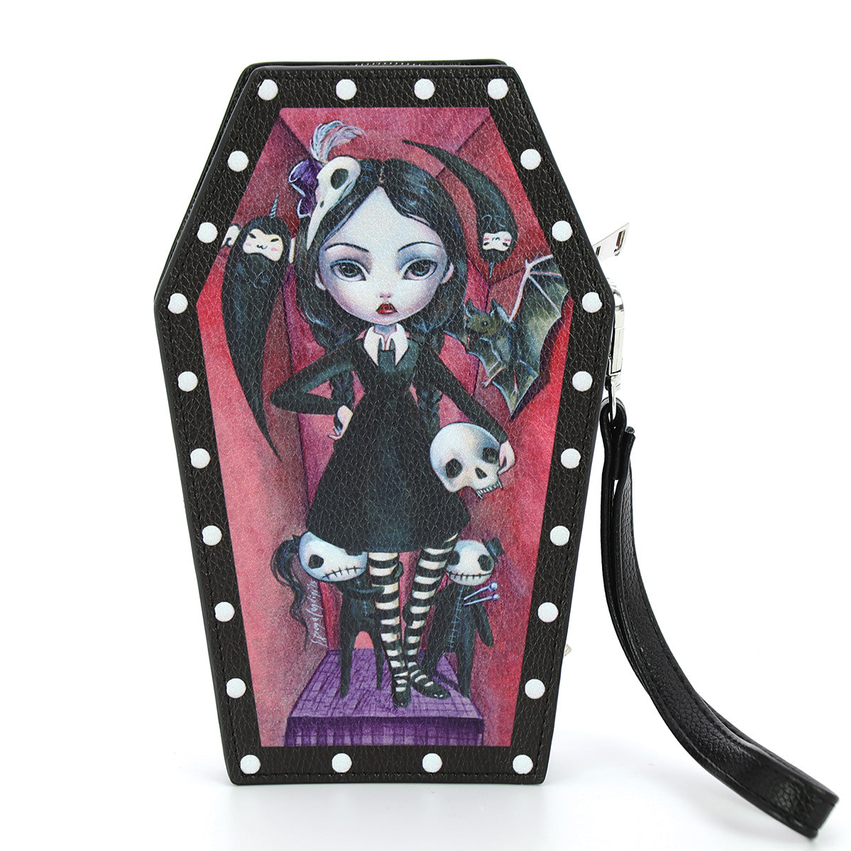 Wristlet - Coffin Girl-hotRAGS.com