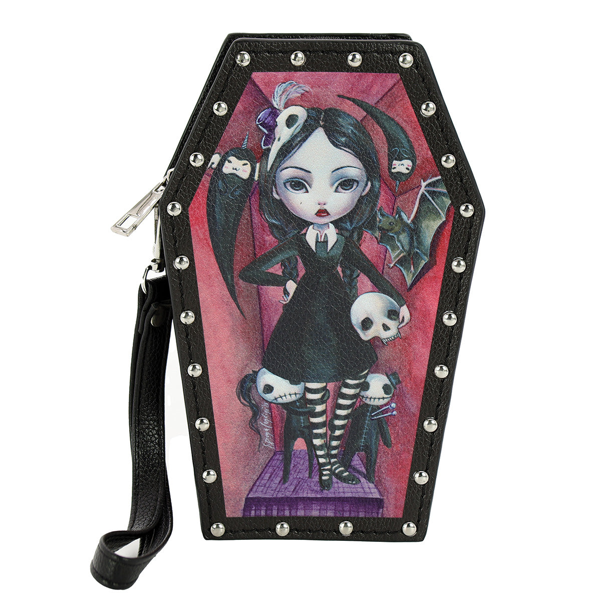 Wristlet - Coffin Girl-hotRAGS.com