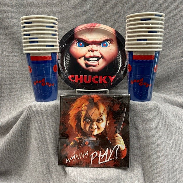 Napkins, Plates And Cups - Chucky-hotRAGS.com