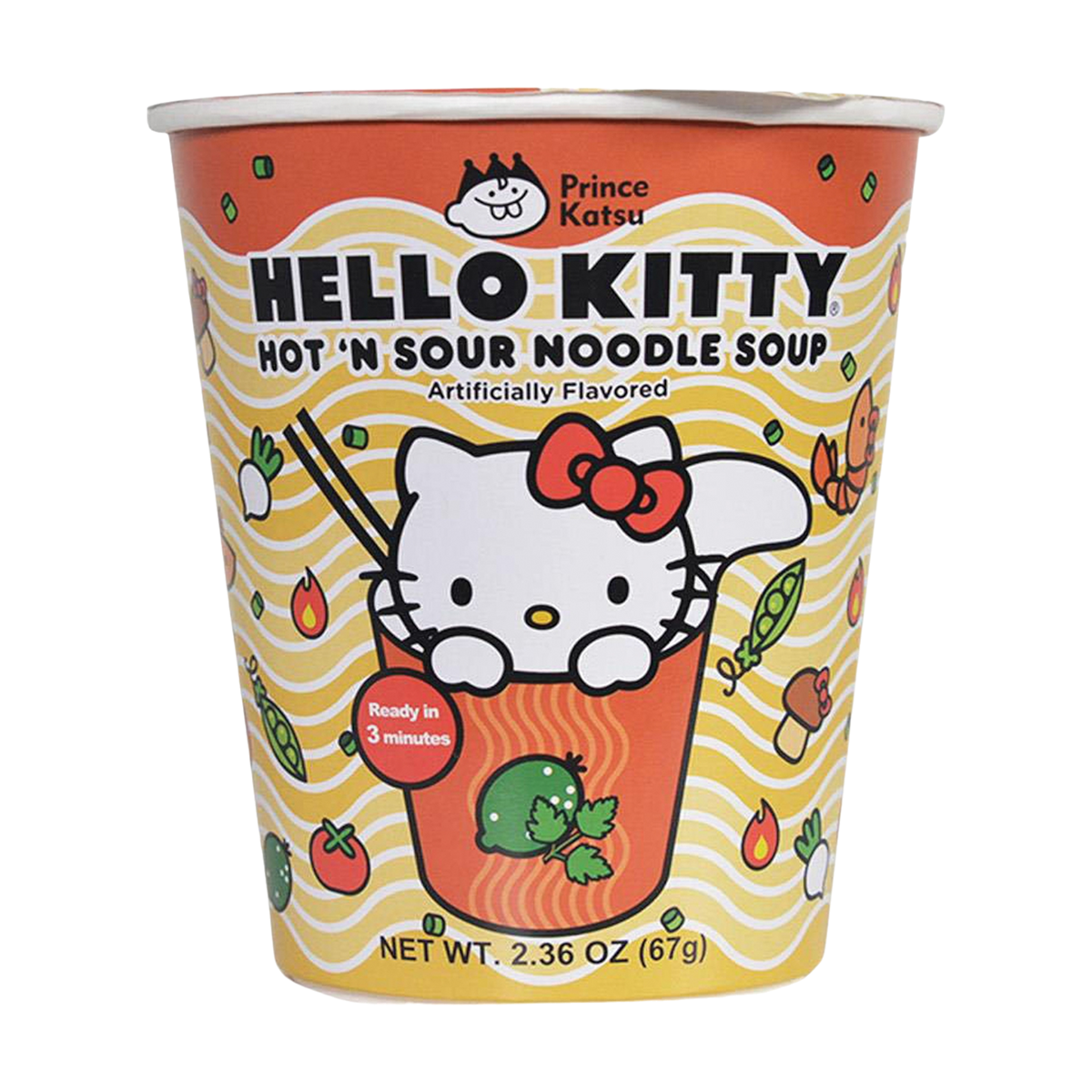 Soup - Hello Kitty Hot 'N Sour Noodle Soup-hotRAGS.com