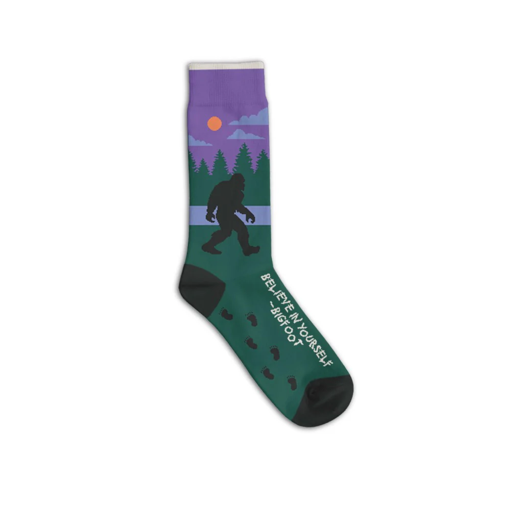 Socks - Bigfoot Believe In Yourself-hotRAGS.com