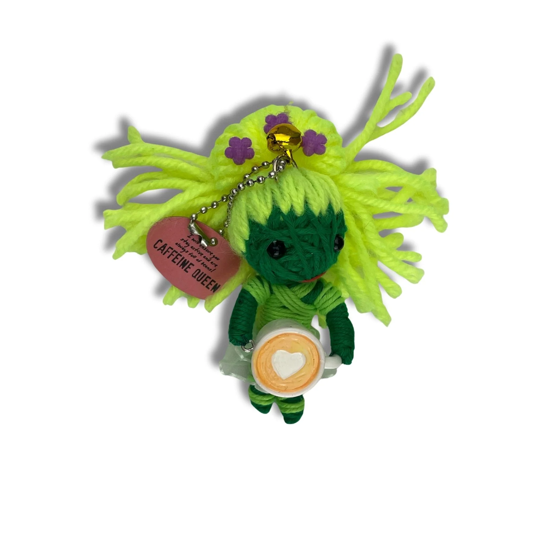 Voodoo Doll - Caffeine Queen Keychain-hotRAGS.com