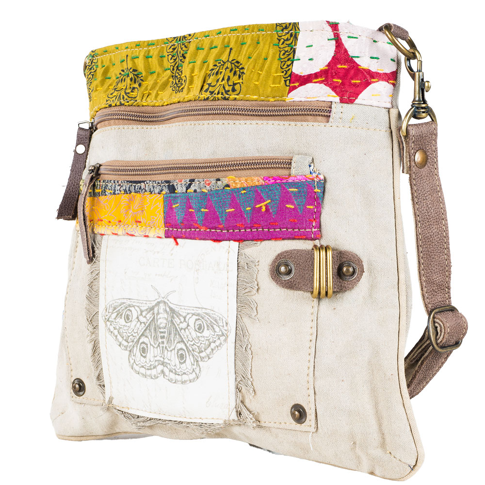 Bag - Canvas Moth Crossbody-hotRAGS.com