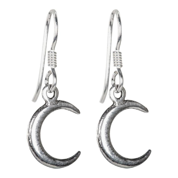 Earrings - Sterling Silver Moon-hotRAGS.com