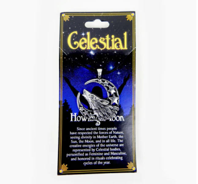 Necklace - Celestial Howling Moon-hotRAGS.com