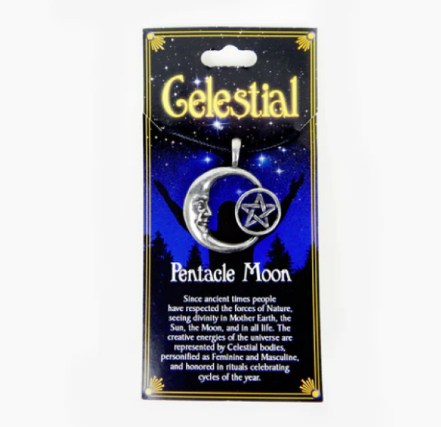 Necklace - Celestial Pentacle Moon-hotRAGS.com