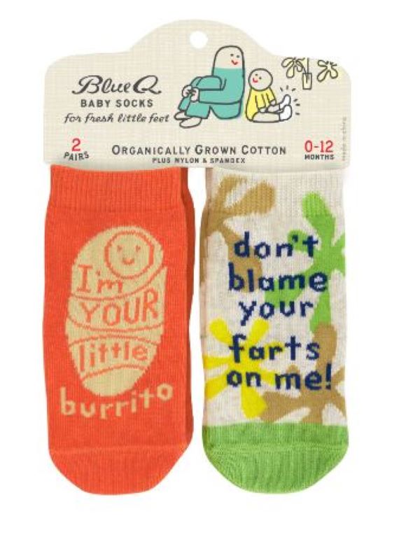 Socks - Baby Socks - Lil Burrito/Don't Blame Yor Farts On Me-hotRAGS.com