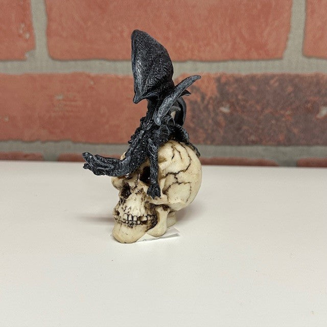 Statue - Skull With Black Dragons - Small-hotRAGS.com