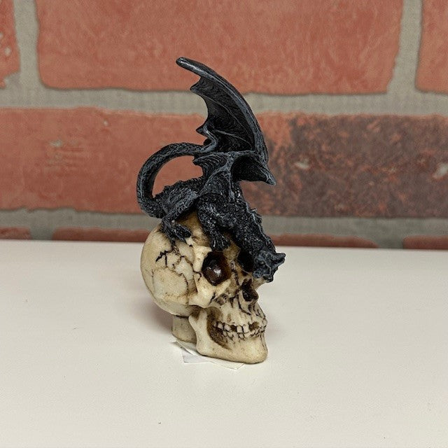 Statue - Skull With Black Dragons - Small-hotRAGS.com