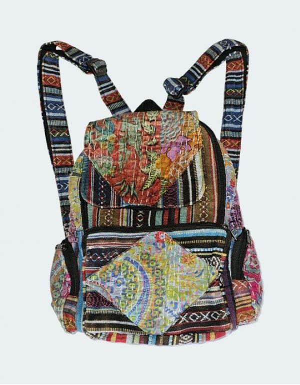 Backpack - Cotton Floral Patch-hotRAGS.com