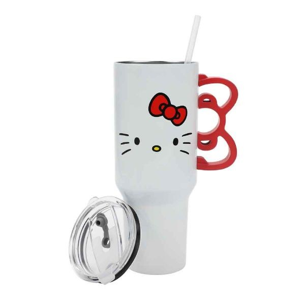 Tumbler - Stainless Steel Hello Kitty - Bow Handle-hotRAGS.com