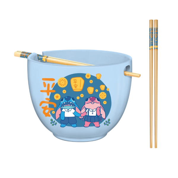 Ramen Bowl - Lilo Stitch - Blue 20oz-hotRAGS.com