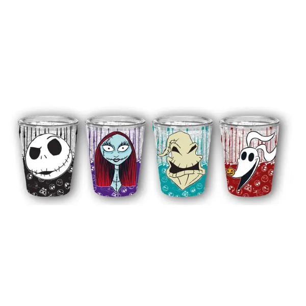 Cup - The Nightmare Before Christmas - 4pc Plastic Freeze Gel Mini Cup-hotRAGS.com