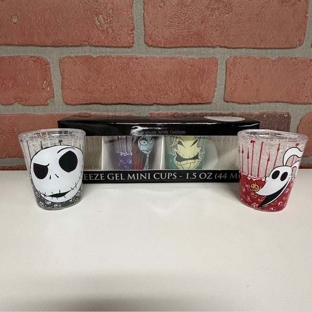 Cup - The Nightmare Before Christmas - 4pc Plastic Freeze Gel Mini Cup-hotRAGS.com