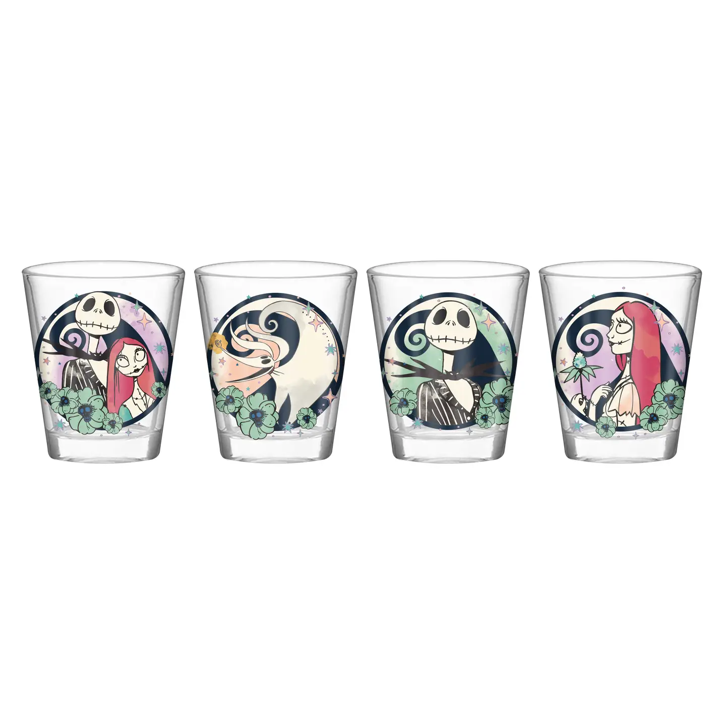 Glass Set - The Nightmare Before Christmas Mini Glass Set - 4pc-hotRAGS.com