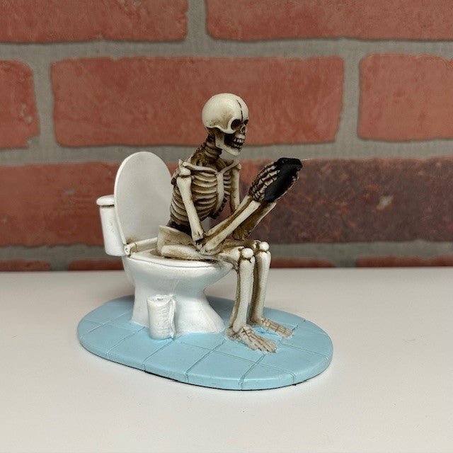 Statue - Skeleton On Toilet-hotRAGS.com