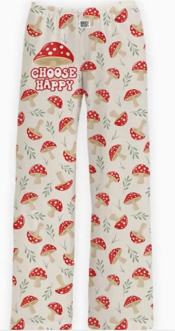 Pants- Lounge Pants Mushroom-hotRAGS.com