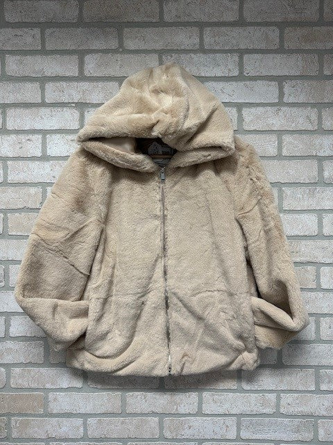 Jacket - Zip Fleece - Beige-hotRAGS.com