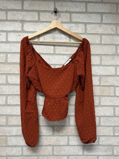 Top - Long Sleeve Rust-hotRAGS.com