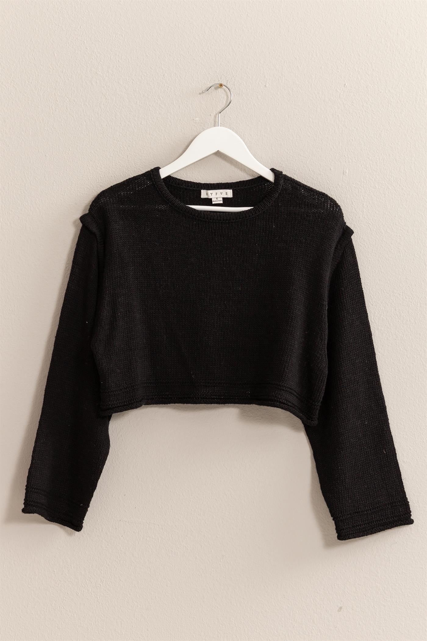 Jr Sweater Pullover - Black-hotRAGS.com