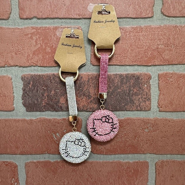 Keychain - Hello Kitty Bling - Pink Or White-hotRAGS.com