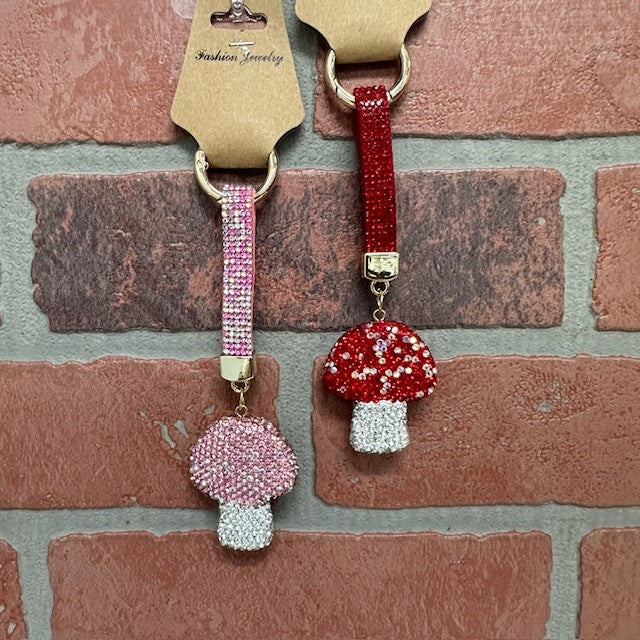 Keychain - Mushroom Bling-hotRAGS.com