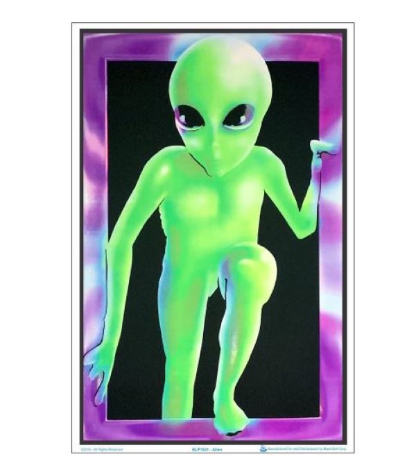 Poster - Blacklight Alien-hotRAGS.com