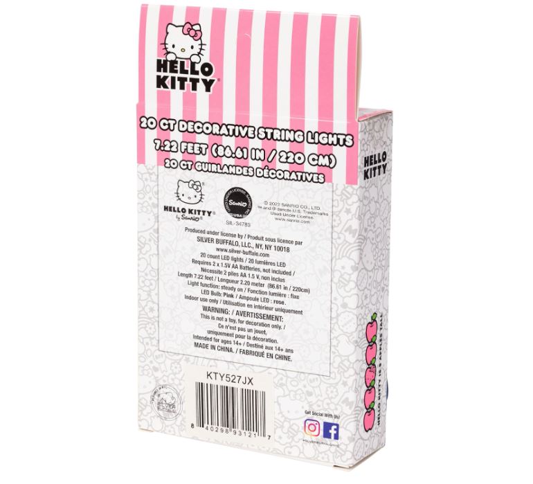 Lights String - Hello Kitty - 20ct-hotRAGS.com