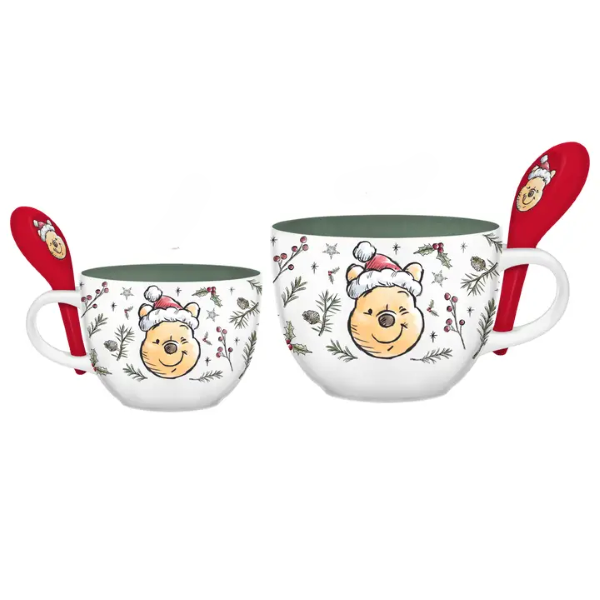 Christmas Soup Bowl - Winnie The Pooh - Holiday 24oz-hotRAGS.com