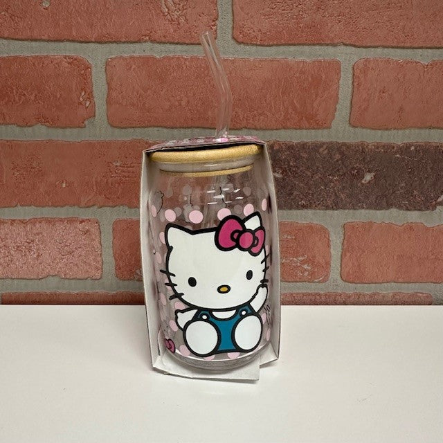 Glass - Hello Kitty Bamboo Lid-hotRAGS.com