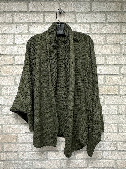 Cardigan - Knitted Olive-hotRAGS.com