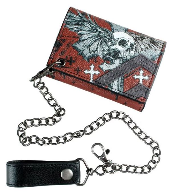 Wallet - Skull Chain-hotRAGS.com