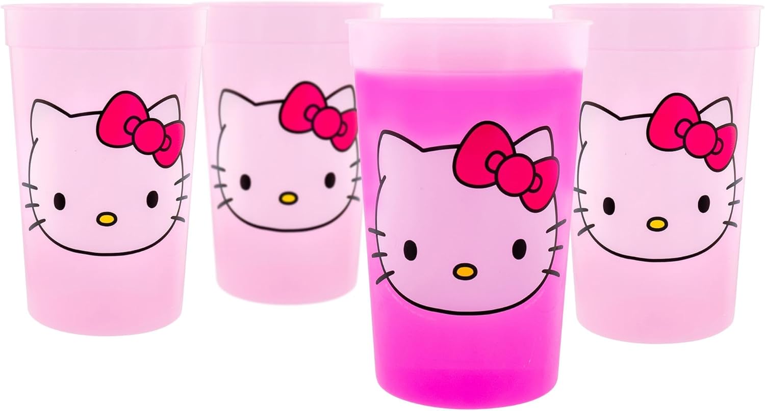 Cup - Hello Kitty Color Changing Party Cups - 4ct-hotRAGS.com