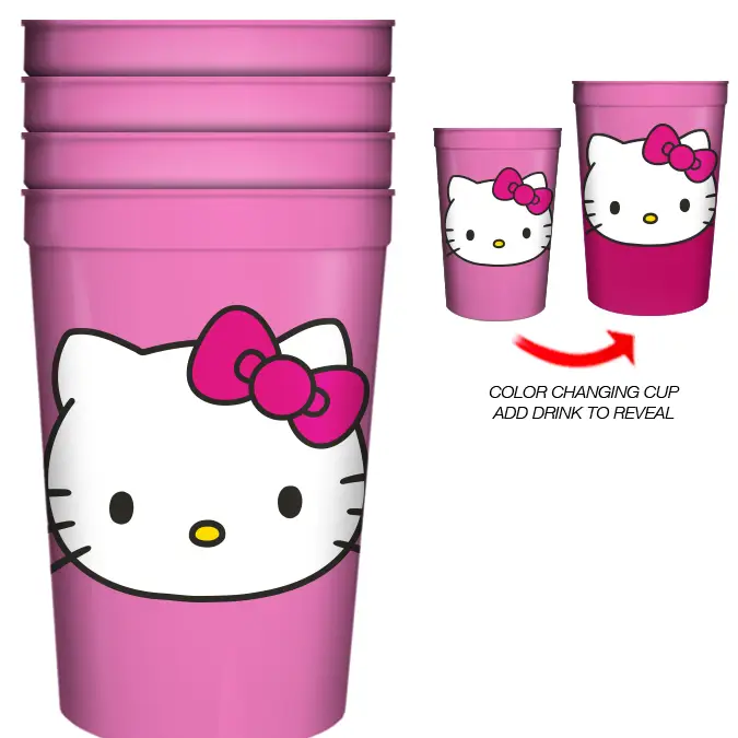 Cup - Hello Kitty Color Changing Party Cups - 4ct-hotRAGS.com