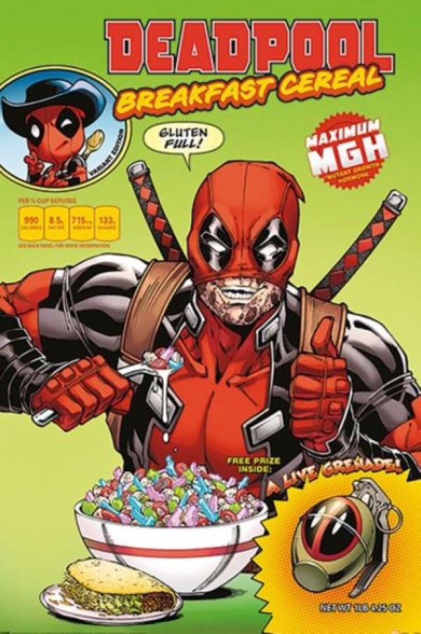 Poster - Deadpool Cereal-hotRAGS.com