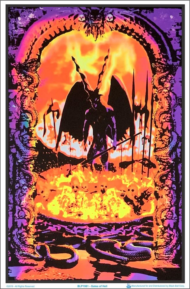 Poster - Blacklight Gates Of Hell-hotRAGS.com