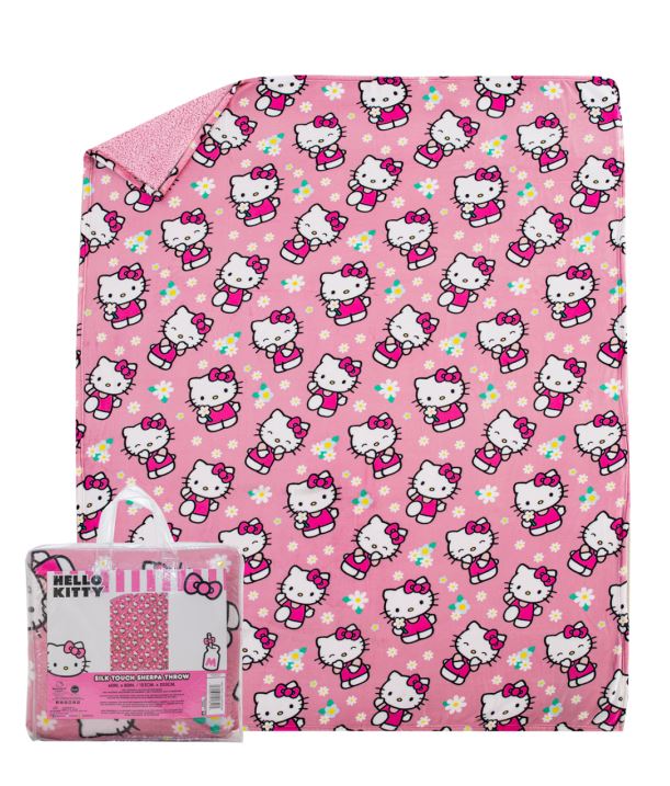 Blanket - Hello Kitty - Flower Power-hotRAGS.com