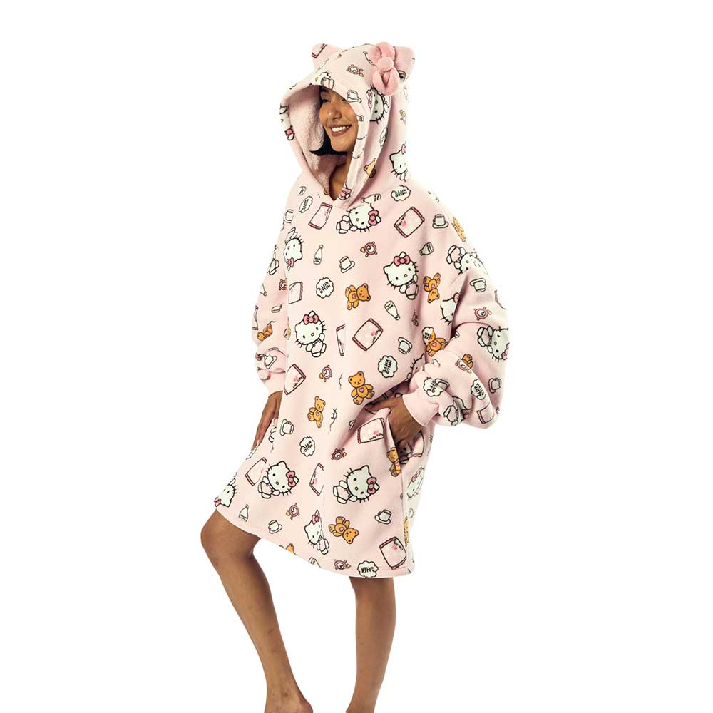 Robe - Hello Kitty Sleepy Time 3D Hoodie Blanket-hotRAGS.com