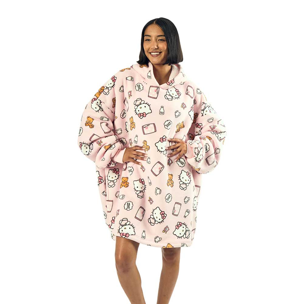 Robe - Hello Kitty Sleepy Time 3D Hoodie Blanket-hotRAGS.com