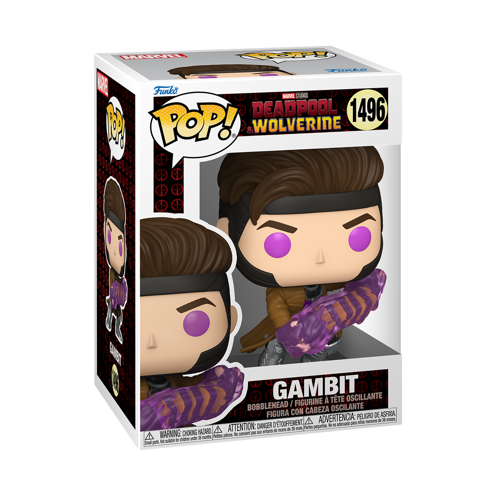 Funko Pop! Marvel Deadpool Gambit with Charged Cards-hotRAGS.com