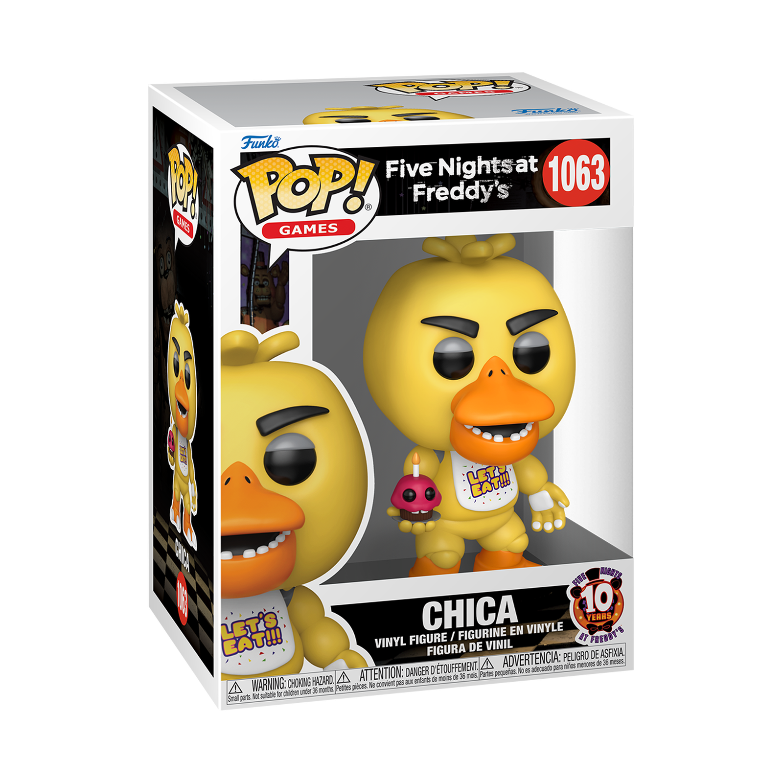 Funko Pop! Five Nights at Freddy's Chica with Cupcake (10th Anniversary)-hotRAGS.com