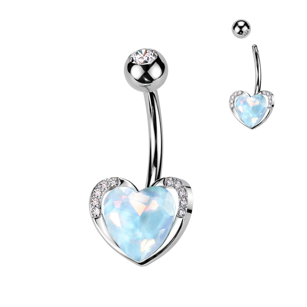 Belly Ring - Heart Aurora-hotRAGS.com