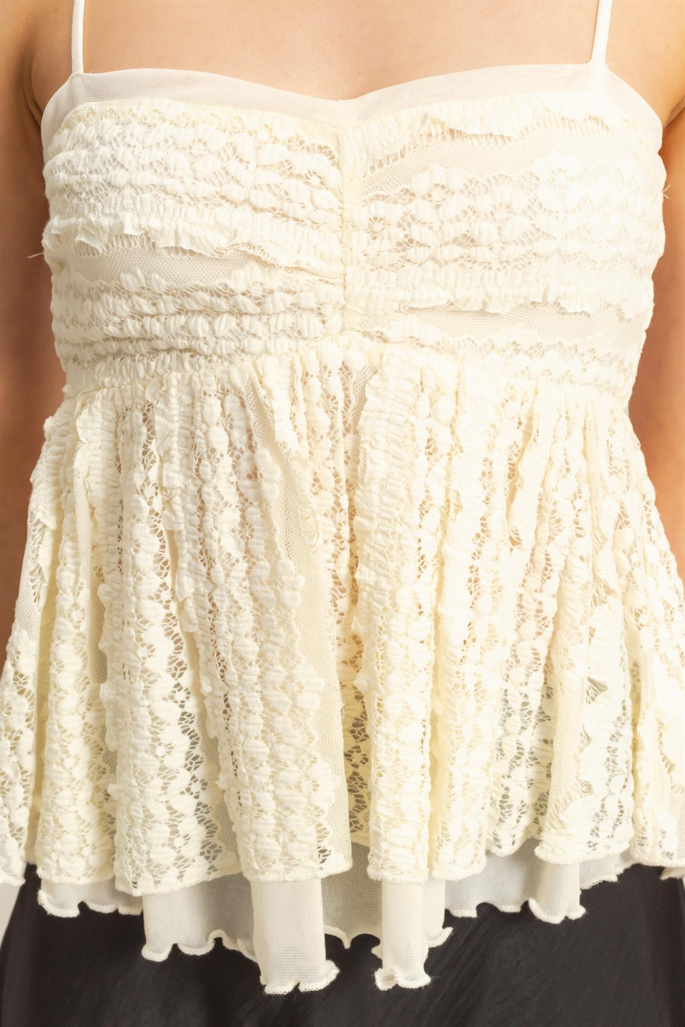 Jr Tank Top - Natural Lace-hotRAGS.com