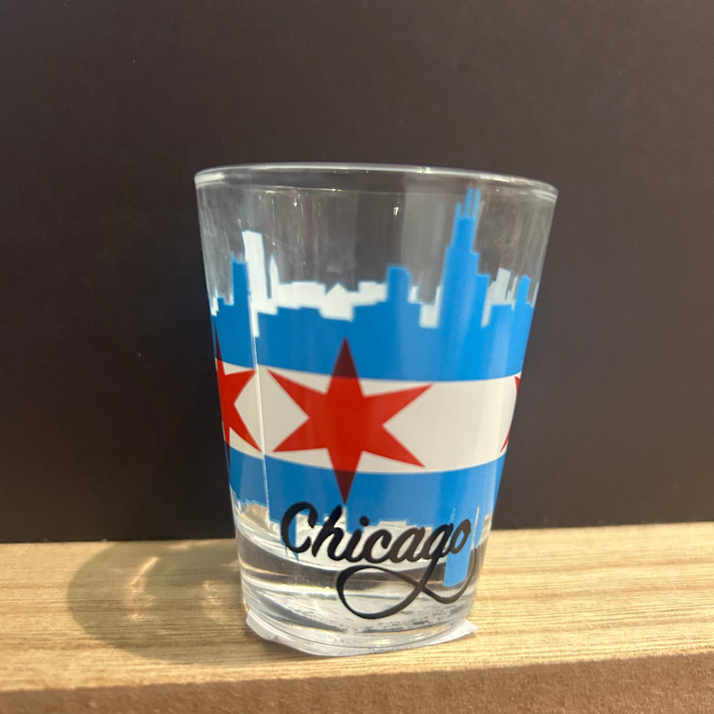 Shot Glass - Chicago Skyline-hotRAGS.com