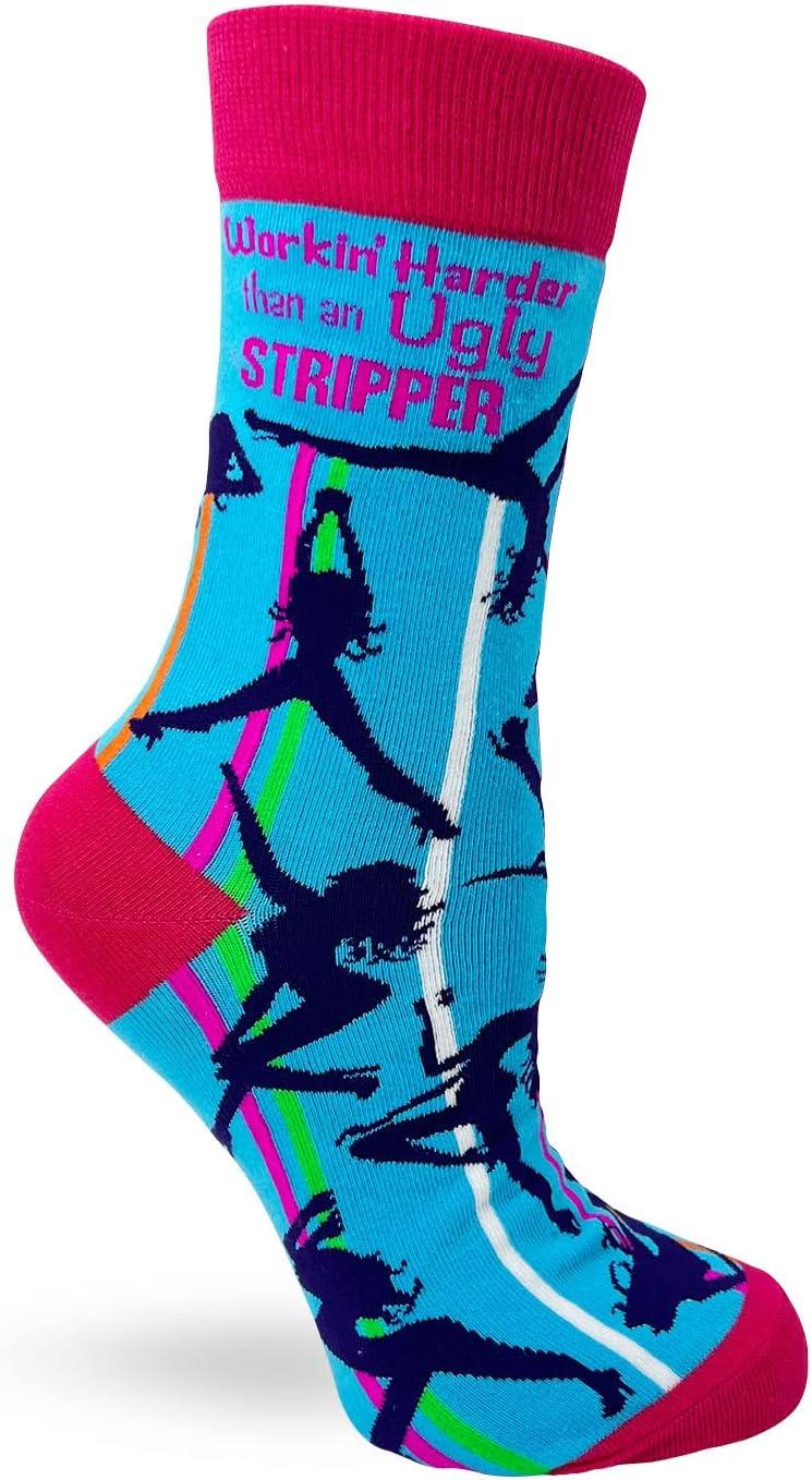 SOCKS - WORKIN HARDER THAN UGLY An Ugly Stripper-hotRAGS.com