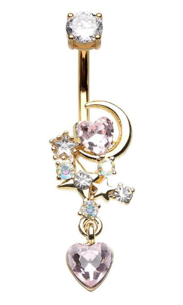 Belly Ring - Celestial Heart-hotRAGS.com