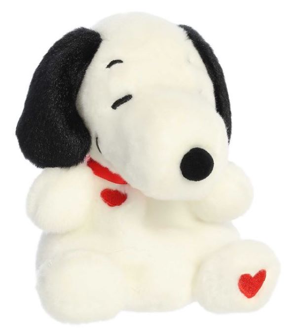 PLUSH -PALM PAL SNOOPY Heart - 5 INCH